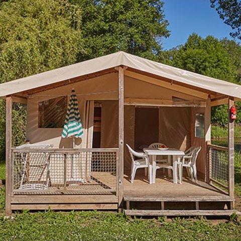 CANVAS AND WOOD TENT 5 people - Eco Lodge | 2 Bedrooms | 4/5 People | No bathroom