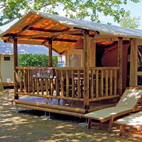 CANVAS AND WOOD TENT 5 people - SunLodge Jungle