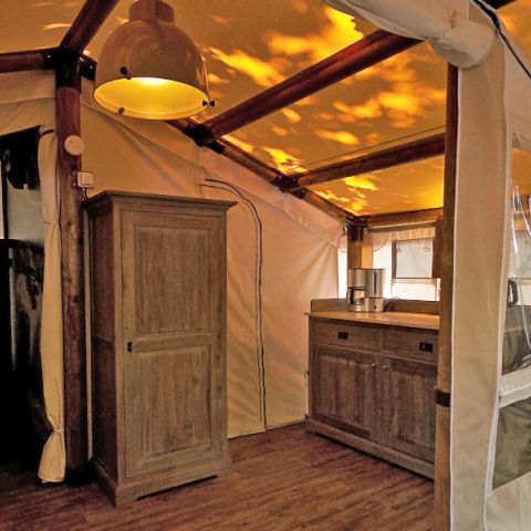 Canvas and wooden tent 5 persons - SunLodge Jungle