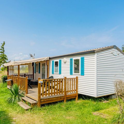 BUNGALOW 6 people - Mobile-home | Comfort | 2 Bedrooms | 4/6 Pers. | Raised terrace | 2 bathrooms | Air-con.