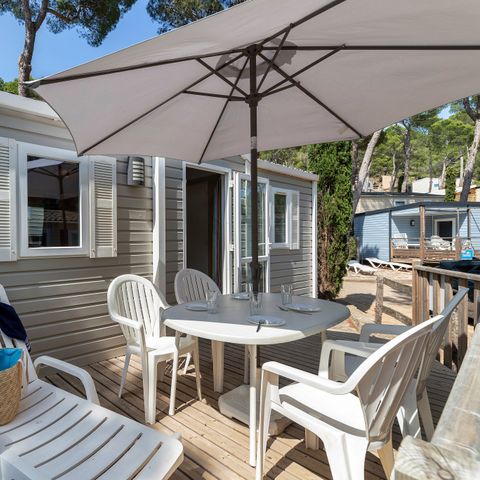 MOBILE HOME 6 people - Comfort | 2 Bedrooms | 4/6 Pers. | Uncovered elevated terrace | Air conditioning