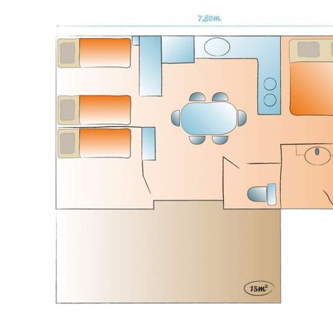 MOBILE HOME 6 people - Cottage Family