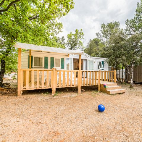 Mobile home 6 persons - Classic XL | 3 Bedrooms | 6 Pers. | Raised terrace | Air-con.