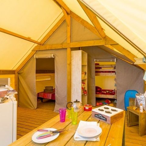 CANVAS BUNGALOW 4 people - Junior canvas bungalow 4 people 2 bedrooms 17m² - without sanitary facilities