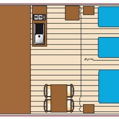 CANVAS BUNGALOW 5 people - Sahari 2 rooms 19m² - without bathroom