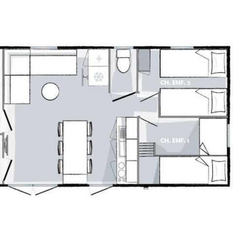 MOBILE HOME 6 people - Premium 3 bedrooms 33m² (33m²)