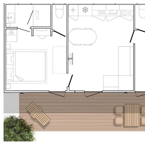 MOBILE HOME 6 people - Mahana 2 bedrooms 2 bathrooms 33m