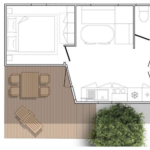 MOBILE HOME 6 people - Mahana 2 bedrooms 28m² (28m²)
