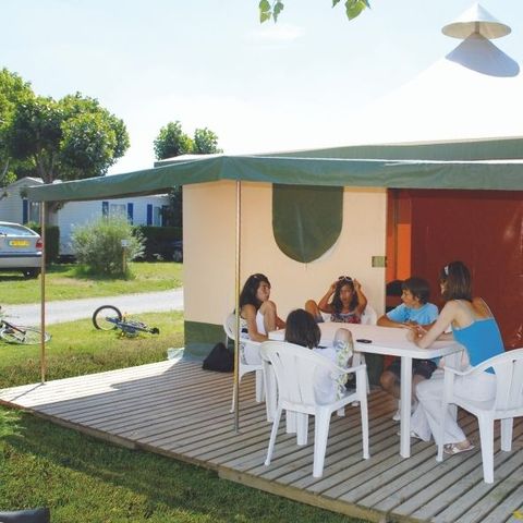 CANVAS BUNGALOW 5 people - Kiwi 2bedroom 25m² - no sanitary facilities