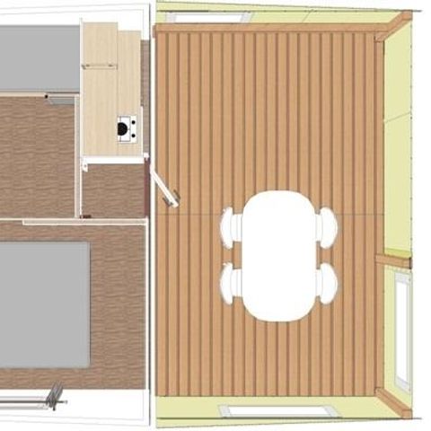 MOBILE HOME 4 people - Canvas cottage 21m² - without sanitary facilities