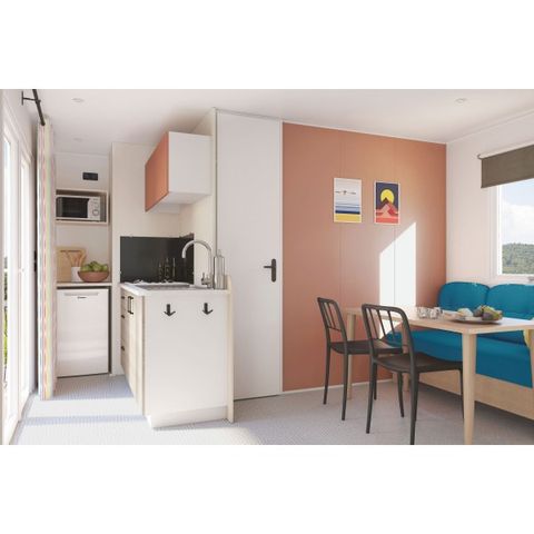 MOBILE HOME 4 people - 4 plus - 22m² - 2 bedrooms, semi-covered terrace