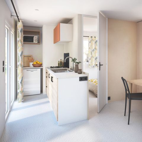 MOBILE HOME 4 people - Mobile-home 4 Confort Plus - 25m² - 2 bedrooms + semi-covered terrace