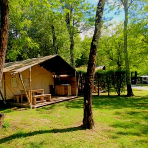 CANVAS AND WOOD TENT 5 people - Lodge Tent