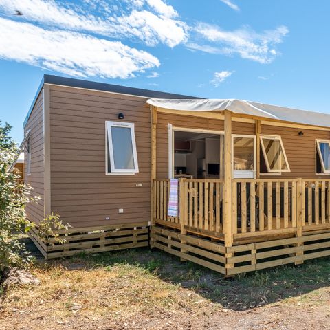 Mobile home 6 persons - Mobile-home | Premium | 3 Bedrooms | 6 Pers. | Raised terrace | Air-con.