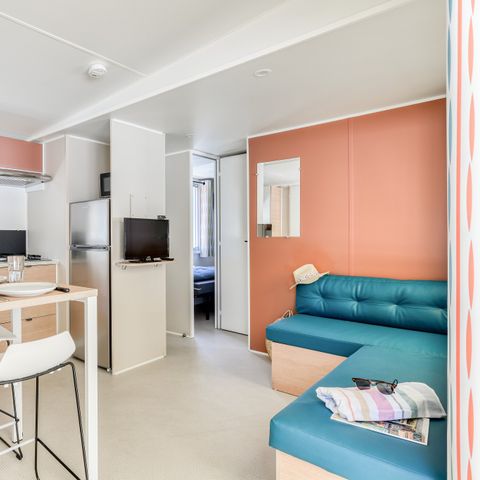 Mobile home 6 persons - Mobile-home | Premium | 3 Bedrooms | 6 Pers. | Raised terrace | Air-con.
