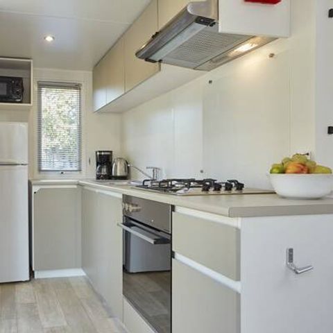 Mobile home 6 persons - Mobile-home | Comfort | 2 Bedrooms | 4/6 Pers. | Raised terrace | Air-con.