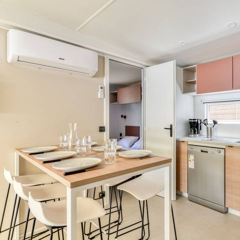 Mobile home 6 persons - Mobil-home | Premium | 3 Bedrooms | 6 Pers. | Terrace Lounge | Air-con.