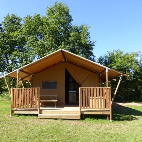 Canvas and wooden tent 6 persons - Mouette