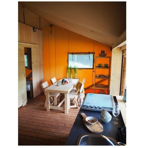 CANVAS AND WOOD TENT 5 people - Loubine