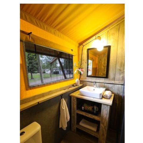 Canvas and wooden tent 5 persons - Loubine