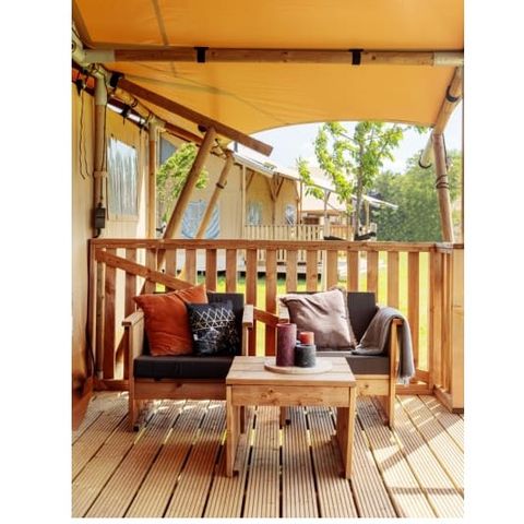 CANVAS AND WOOD TENT 6 people - Flétan