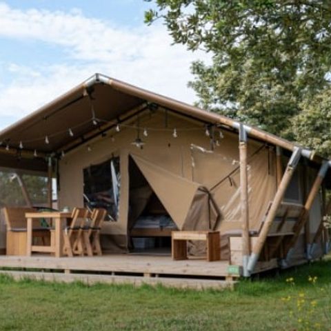 CANVAS AND WOOD TENT 5 people - Rouget