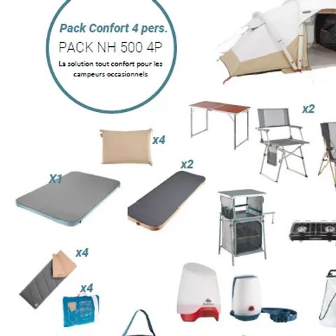 TENT 4 people - THE "READY TO CAMP" 2/4 p