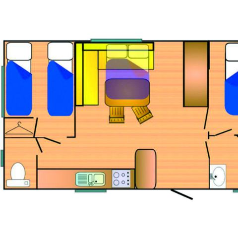 MOBILE HOME 6 people - Grand 800-3 A/C CD