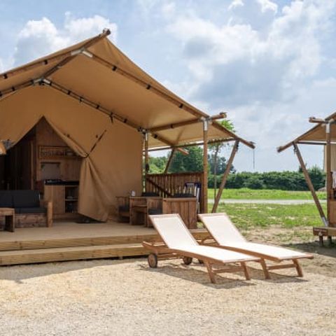 CANVAS AND WOOD TENT 5 people - Taiga (STL)