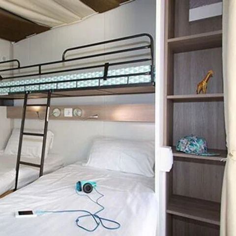 LODGE 5 people - Hybrid Lodge Tent | 2 Bedrooms | 4/5 Pers. | 1 Bathroom | Clim.