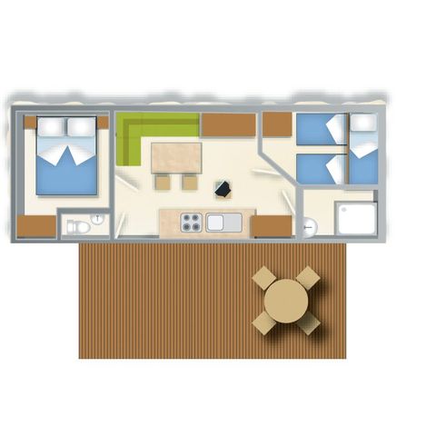 MOBILE HOME 6 people - BLU ROMANTIC