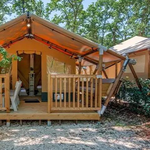 CANVAS AND WOOD TENT 5 people - Super Lodge | 2 Bedrooms | 4/5 Pers. | Single terrace