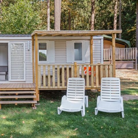 Mobile home 4 persons - Mobile-home | Comfort | 2 Bedrooms | 4 Pers. | Raised terrace | Air-con.