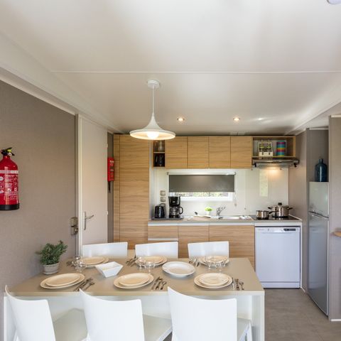 MOBILE HOME 6 people - Mobile-home | Premium | 2 Bedrooms | 4/6 Pers. | Raised terrace | Air-con.
