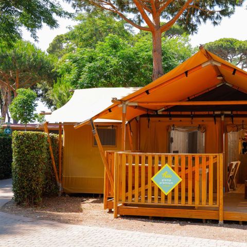 CANVAS AND WOOD TENT 6 people - hu Glamp Premium XL Tenda