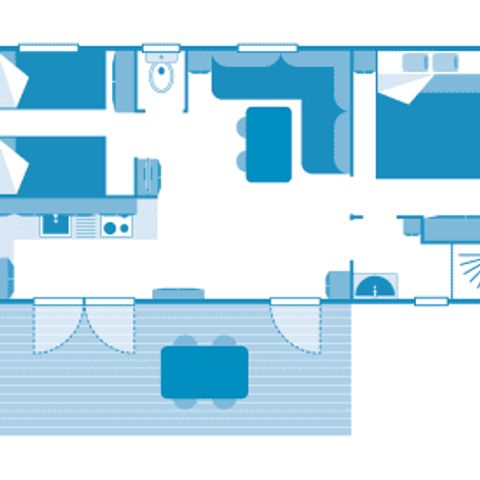 Mobile home 4 persons - Cottage 4p 2bed ****