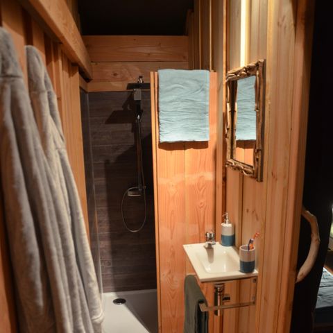 CANVAS AND WOOD TENT 6 people - LODGE NATUNA