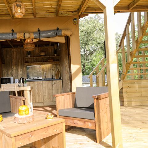 CANVAS AND WOOD TENT 2 people - SHIMMER