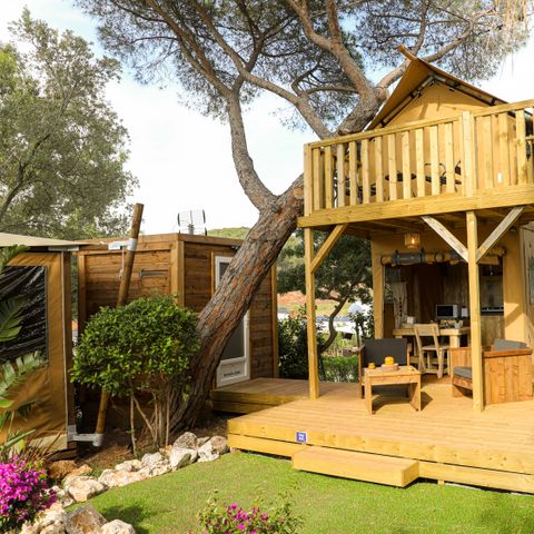 CANVAS AND WOOD TENT 2 people - SHIMMER