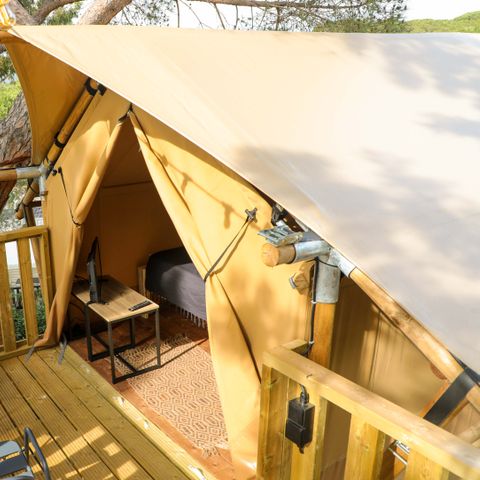 CANVAS AND WOOD TENT 2 people - SHIMMER