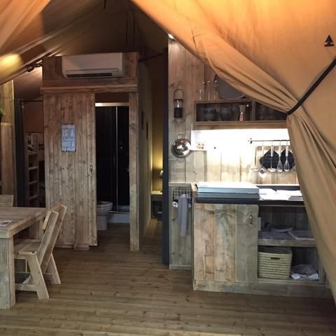 CANVAS AND WOOD TENT 4 people - LODGE WOODY