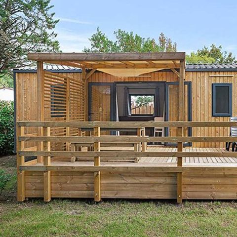 Mobile home 6 persons - Mobil-home | Ultimate | 3 Bedrooms | 6 Pers | Raised terrace | 2 bathrooms | Air conditioning | TV
