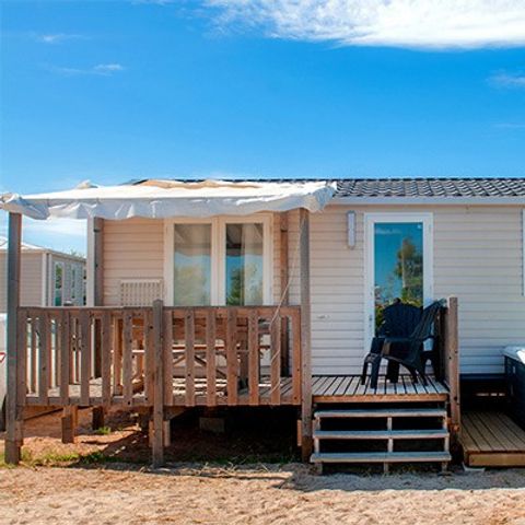 Mobile home 6 persons - Mobil-home | Ultimate | 3 Bedrooms | 6 Pers | Covered terrace | Jacuzzi | 2 bathrooms | Air conditioning | TV