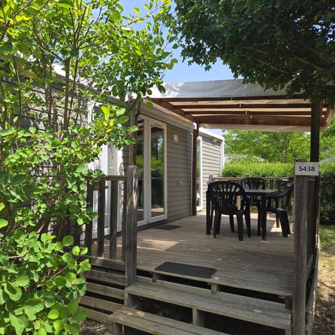 Mobile home 4 persons - Ultimate | 2 Bedrooms | 4 Pers | Raised terrace | 2 bathrooms | Air conditioning | TV