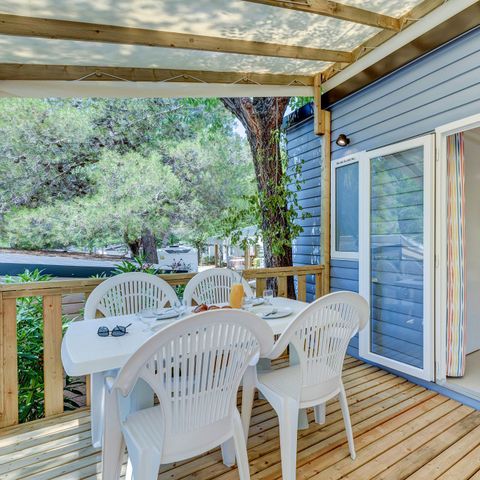 Mobile home 6 persons - Comfort | 3 Bedrooms | 6 Pers | Raised terrace | Air conditioning | TV