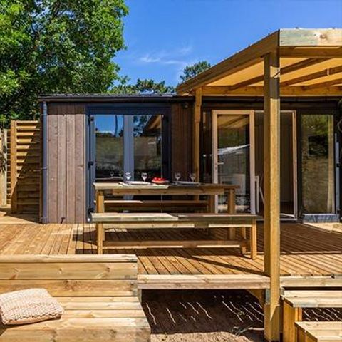 Mobile home 6 persons - Mobile home | Premium Exclusive | 3 Bedrooms | 6 Pers | Raised terrace | Tropical shower | Air conditioning | TV