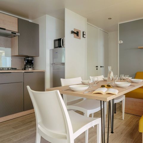Mobile home 6 persons - | Premium | 3 Bedrooms | 6 Pers | Raised terrace | Air conditioning | TV