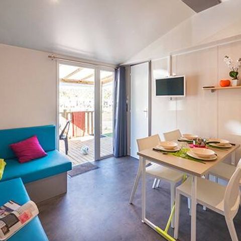 Mobile home 4 persons - Ultimate | 2 Bedrooms | 4 Pers | Raised terrace | 2 bathrooms | Air conditioning | TV