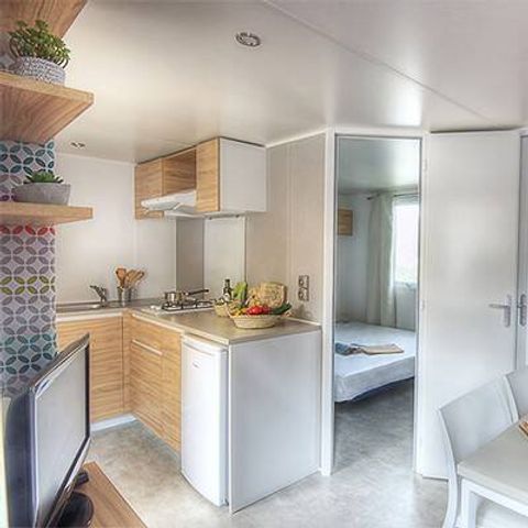 Mobile home 2 persons - Mobile-home | Premium | 1 Bedrooms | 2 Pers. | Raised terrace | Air conditioning | TV