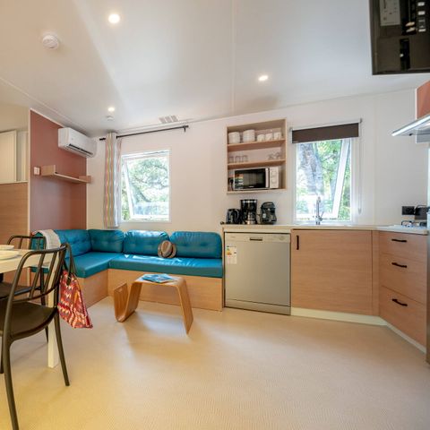 Mobile home 8 persons - Mobile-home | Comfort | 4 Bedrooms | 8 Pers. | Raised terrace | 2 bathrooms | Air-con.